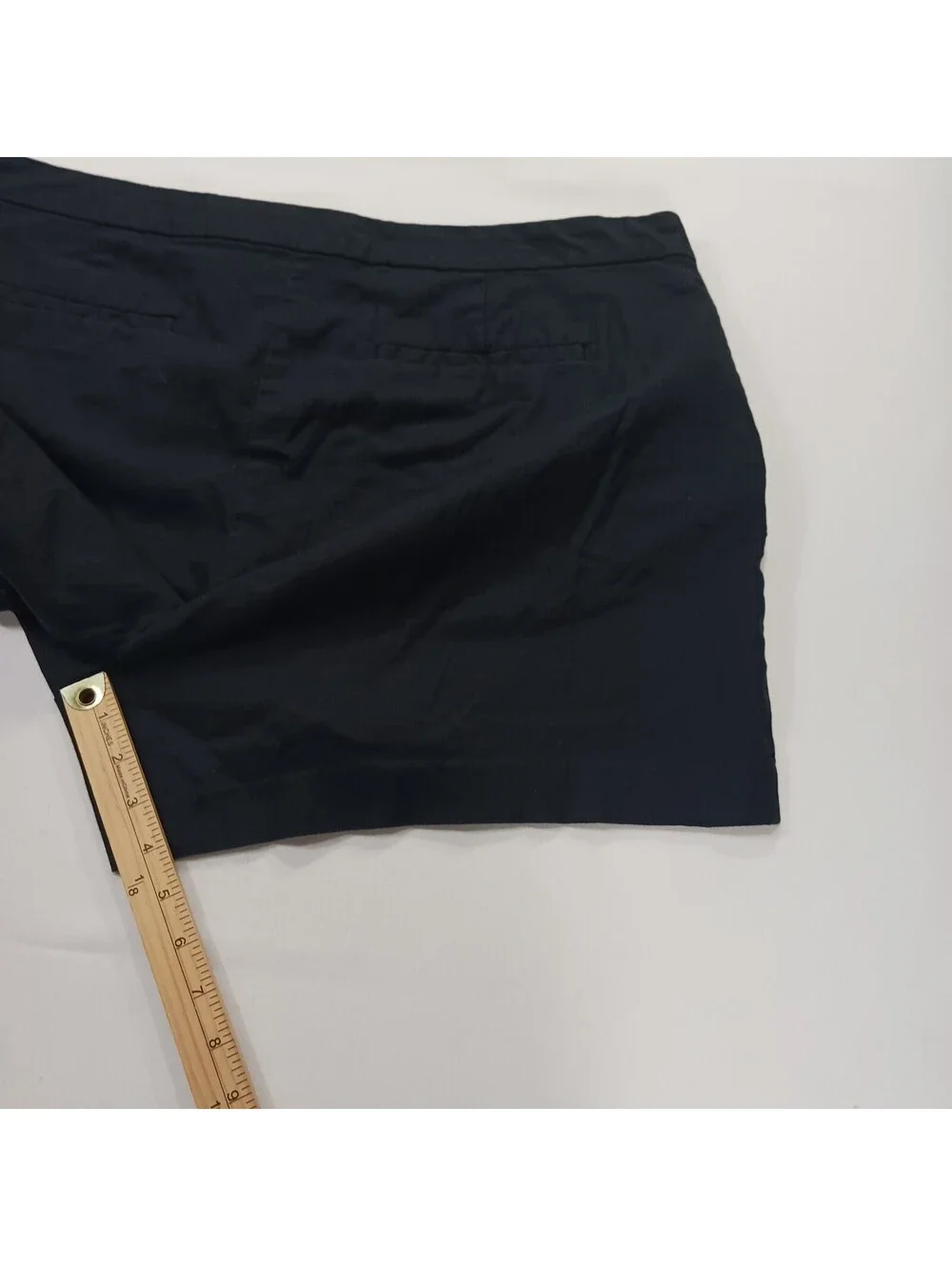 Banana Republic 491832-00 Women's Black Side Buttons Shorts Size 18 (40×4)
